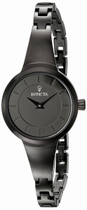 Invicta Black Dial Stainless Steel Band Watch #23319 (Women Watch)