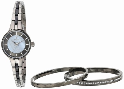 Invicta Mother Of Pearl Dial Stainless Steel Band Watch #23323 (Women Watch)