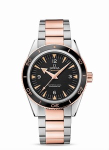 Omega Seamaster Master Co-Axial Chronometer 18k Rose Gold and Stainless Steel Watch# 233.20.41.21.01.001 (Men Watch)