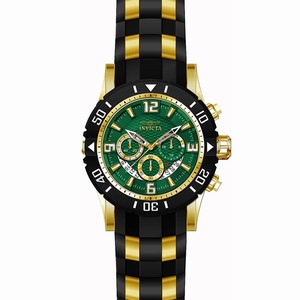 Invicta Green Dial Uni-directional Rotating Band Watch #23703 (Men Watch)