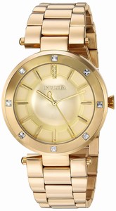 Invicta Gold Quartz Watch #23728 (Women Watch)