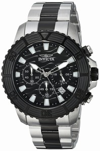 Invicta Black Dial Stainless Steel Band Watch #24004 (Men Watch)