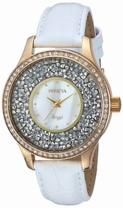 Invicta White Mother Of Pearl Quartz Watch #24589 (Women Watch)