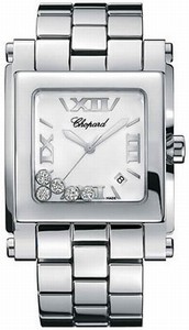 Chopard Quartz Stainless Steel White Dial Stainless Steel Band Watch #288467-3001 (Women Watch)