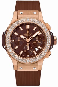 Hublot Big Bang Mechanical Self-wind Chronograph Date Bezel decorated with 1.78ct Diamonds # 301.PC.3180.RC.1104 (Men Watch)