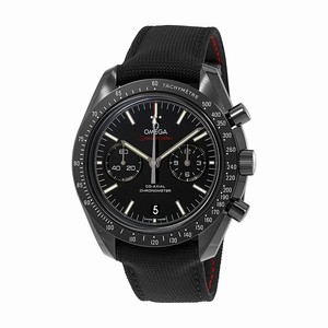 Omega Black Dial Fixed Black Ceramic Showing Tachymeter Markings Band Watch #311.92.44.51.01.007 (Men Watch)