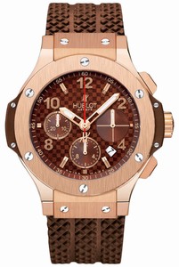 Hublot Big Bang Automatic Rose Gold Chronograph Date Carbon Dial Watch # 341.PC.3380.RC (Men Watch)