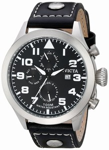 Invicta Black Dial Chronograph Second-hand Watch #350 (Men Watch)