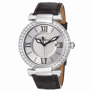 Chopard Imperiale Quartz Analog Date Diamond Bezel Leather Watch# 388532-3003 (Women Watch)