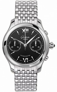 Glashutte Original Automatic Stainless Steel Black Dial Stainless Steel Polished Band Watch #39-34-13-02-14 (Women Watch)
