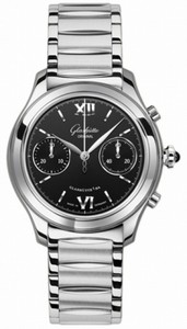 Glashutte Original Automatic Stainless Steel Black Dial Stainless Steel Brushed & Polished Band Watch #39-34-13-02-34 (Women Watch)
