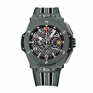 Hublot Automatic Dial color Blackened Criss-cross Mesh Watch # 401.FX.1123.VR (Men Watch)