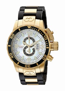 Invicta Corduba Quartz Chronograph Date Black Polyurethane with Stainless Steel Watch # 4899 (Men Watch)