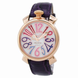 GaGa Milano Manual 40mm Gold Plated Unisex Watch #5021.1.PU