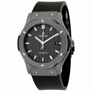 Hublot Classic Fusion Automatic Date Black Rubber Watch# 511.CM.1771.RX (Men Watch)