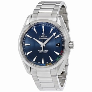 Omega Blue Automatic Watch #522.10.42.21.03.001 (Men Watch)