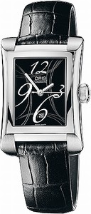 Oris Miles Rectangular Date Women's Watch # 56176204064LS