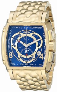 Invicta Blue Dial 18k-gold-plated-stainless-steel Band Watch #5780 (Men Watch)