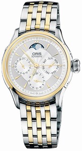 Oris Artelier Complication Moonphase Midsize Two-Tone Men's Watch # 58176064351MB 581 7606 43 51 MB