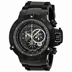 Invicta Black And Gold-tone Quartz Watch #6043 (Men Watch)