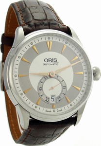 Oris Artelier Skeleton Small Second Date Men's Watch # 62375824051LSFC