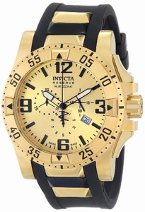 Invicta Swiss Quartz Gold Watch #6267 (Men Watch)