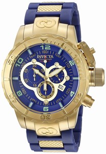 Invicta Corduba Quartz Chronograph Date Stainless Steel and Rubber Watch # 6676 (Men Watch)