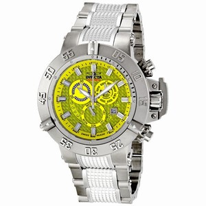 Invicta Yellow Quartz Watch #6689 (Men Watch)
