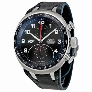 Oris Black Automatic Watch #673-7611-7084LS (Men Watch)