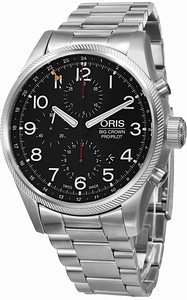 Oris Black Dial Stainless Steel Band Watch #67776994164MB (Men Watch)