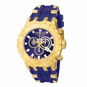 Invicta Subaqua Quartz Chronograph Day Date Blue Rubber Watch # 6906 (Men Watch)