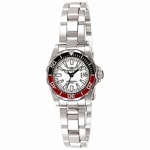 Invicta White Dial Stainless Steel Band Watch #7062 (Women Watch)