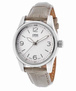 Oris Silver-tone Dial Stainless Steel Band Watch #73376494031LS (Women Watch)