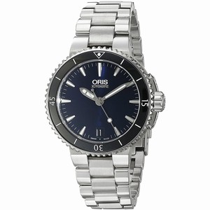 Oris Blue Dial Calendar Watch #73376524135MB (Women Watch)