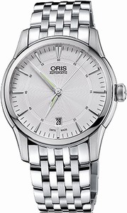 Oris Silver Dial Stainless Steel Band Watch #73376704051MB (Men Watch)