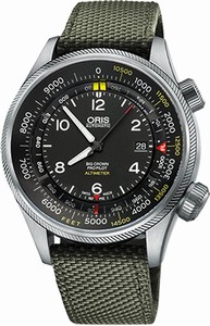 Oris black Dial Altimeter Barometer Watch # 73377054134FS (Men Watch)