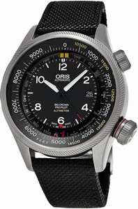 Oris Black Dial Stainless Steel Band Watch #73377054134LS15 (Men Watch)