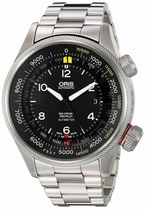 Oris Black Dial Stainless Steel Band Watch #73377054134MB (Men Watch)