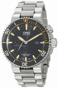 Oris Black Dial Titanium Band Watch #74377097184MB (Men Watch)