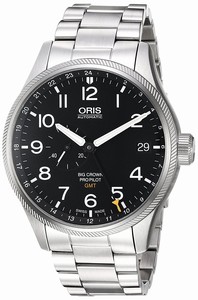 Oris Black Dial Stainless Steel Band Watch #74877104164MB (Men Watch)