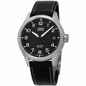 Oris Black Dial Calendar Watch #75176974164LS (Men Watch)