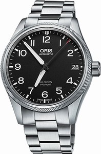 Oris Black Dial Stainless Steel Band Watch #75176974164MB (Men Watch)