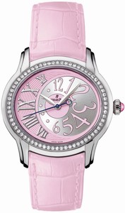 Audemars Piguet Automatic Stainless Steel Pink Dial Pink Crocodile Leather Band Watch #77301ST.ZZ.D602CR.01 (Women Watch)
