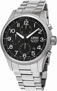 Oris Black Dial Stainless Steel Band Watch #77476994134MB (Men Watch)