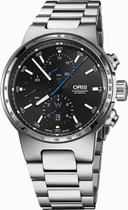 Oris Black Dial Stainless Steel Band Watch #77477174154MB (Men Watch)