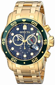 Invicta Black Dial Stainless Steel Band Watch #80074 (Men Watch)