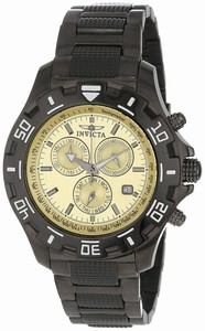 Invicta Beige Dial Stainless Steel Band Watch #80158 (Men Watch)