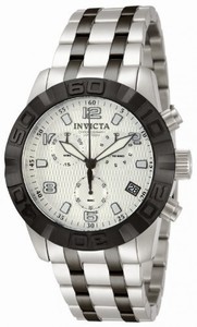 Invicta Silver Dial Black Ip Stainless-steel Band Watch #80372 (Men Watch)