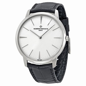 Vacheron Constantin Patrimony Manual Wind Analog Black Alligator Strap Watch# 81180/000G-9117(Men Watch)