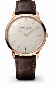 Vacheron Constantin Patrimony Manual Wind Analog 18K Rose Gold Case Dark Brown Alligator Watch# 81180/000R-9159 (Men Watch)